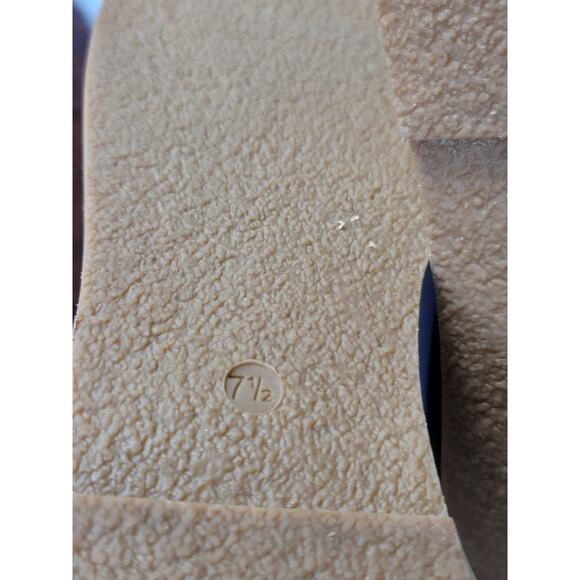 Madewell Boardwalk‎ Tan Leather Ankle Strap Flat Strappy Sandads Women's 7.5 US - Picture 10 of 10